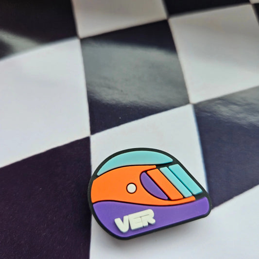 Max Verstappen Helmet Formula One F1 Croc Charm - Laughing Croc