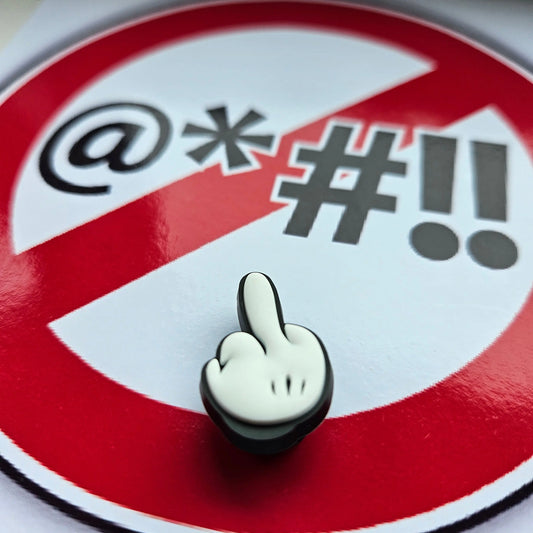 Middle Finger Croc Charm