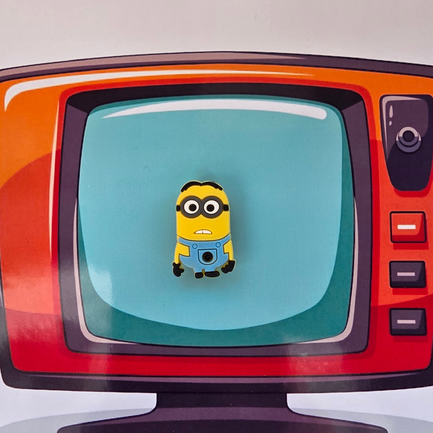 Minion Inspired Croc Charm