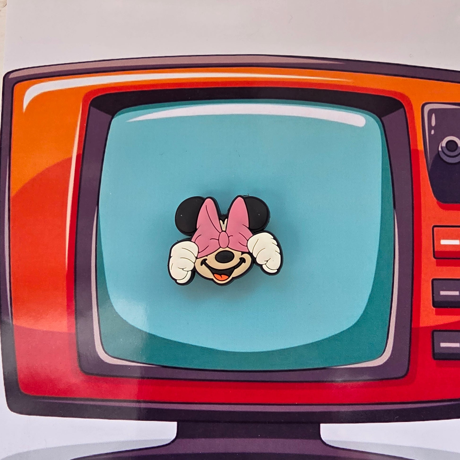 Minnie Inspired Croc Charm