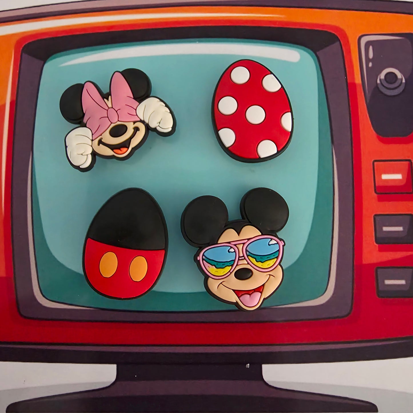 Minnie & Mickey Inspired Croc Charms