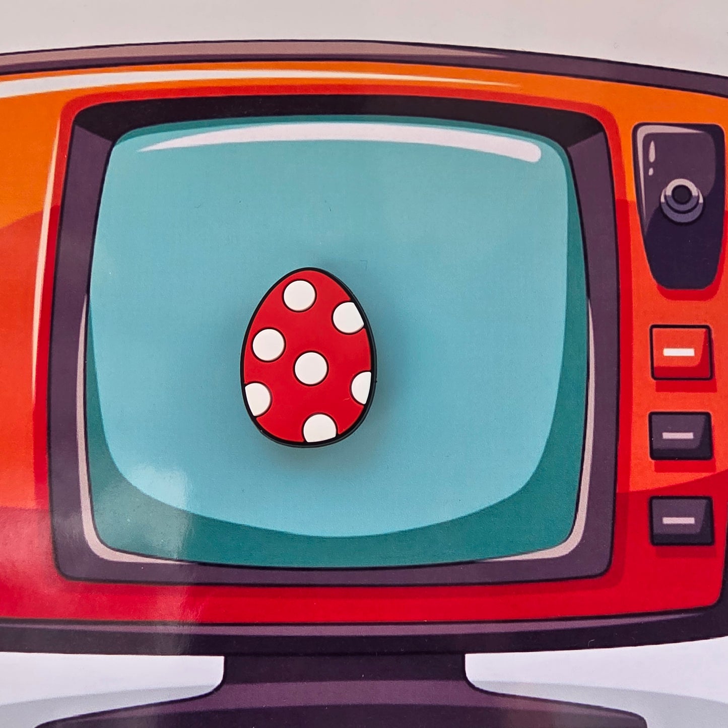 Minnie egg Inspired Croc Charm