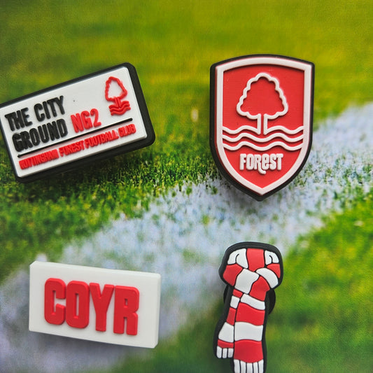 Notts Forest Croc Charms Set Of 4 