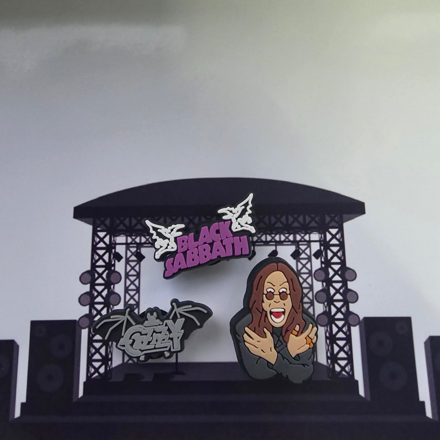 Ozzy Osbourne Black Sabbath–inspired croc charms set of 3