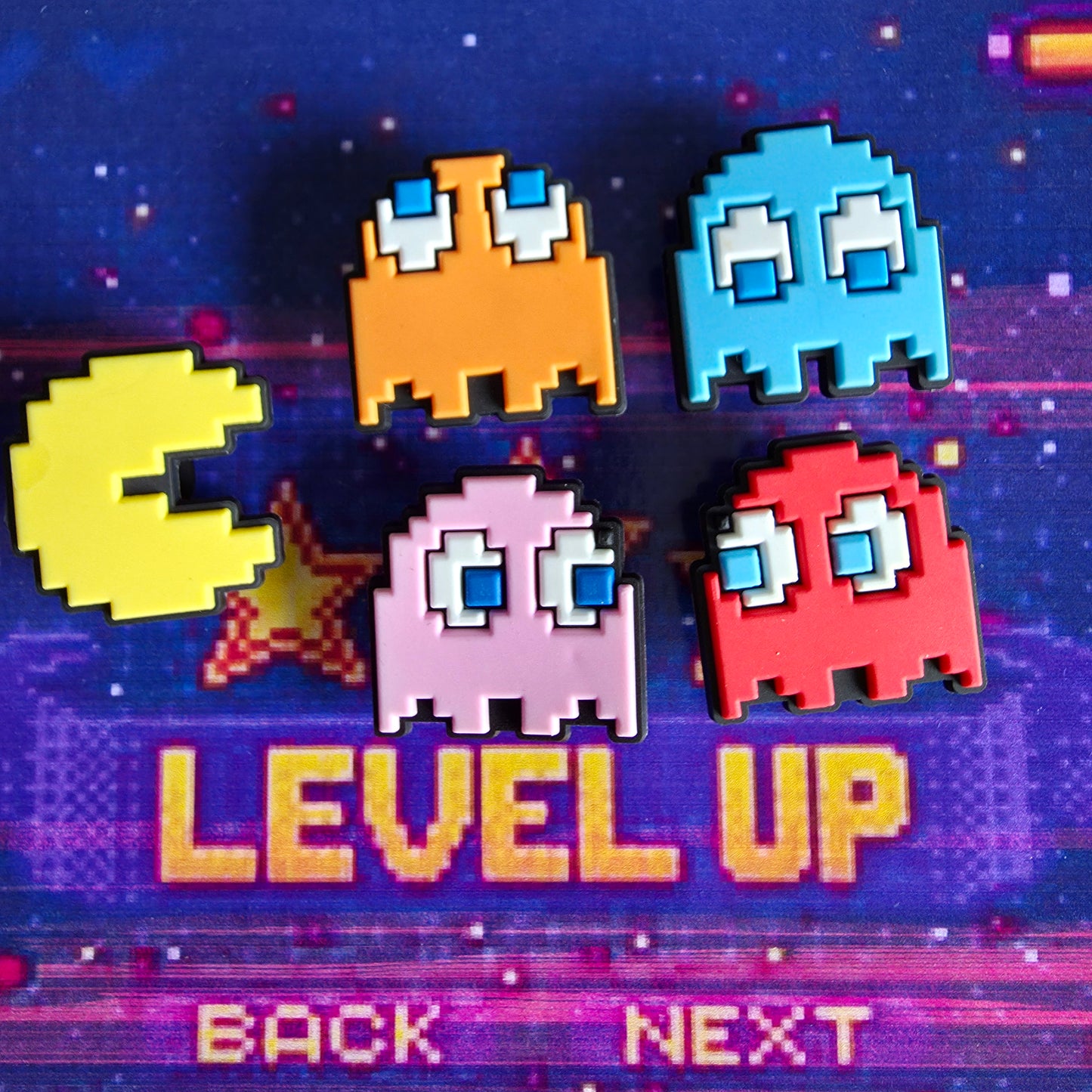 Pac-Man Inspired Croc Charms