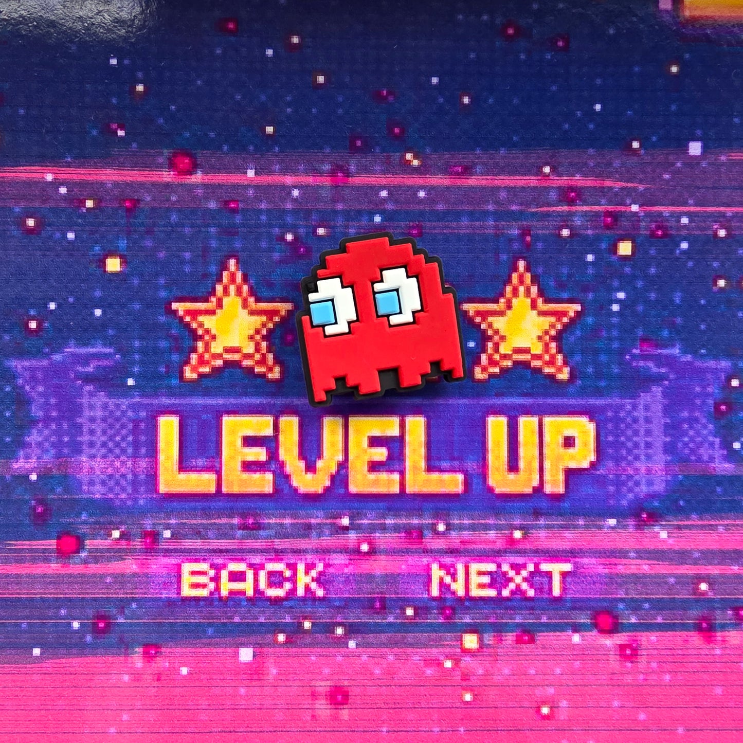 Pac-Man red ghost Inspired Croc Charm