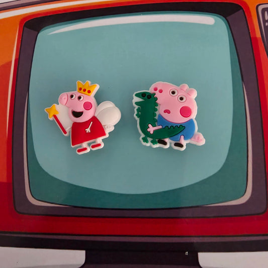 Peppa Pig Inspired Croc Charms