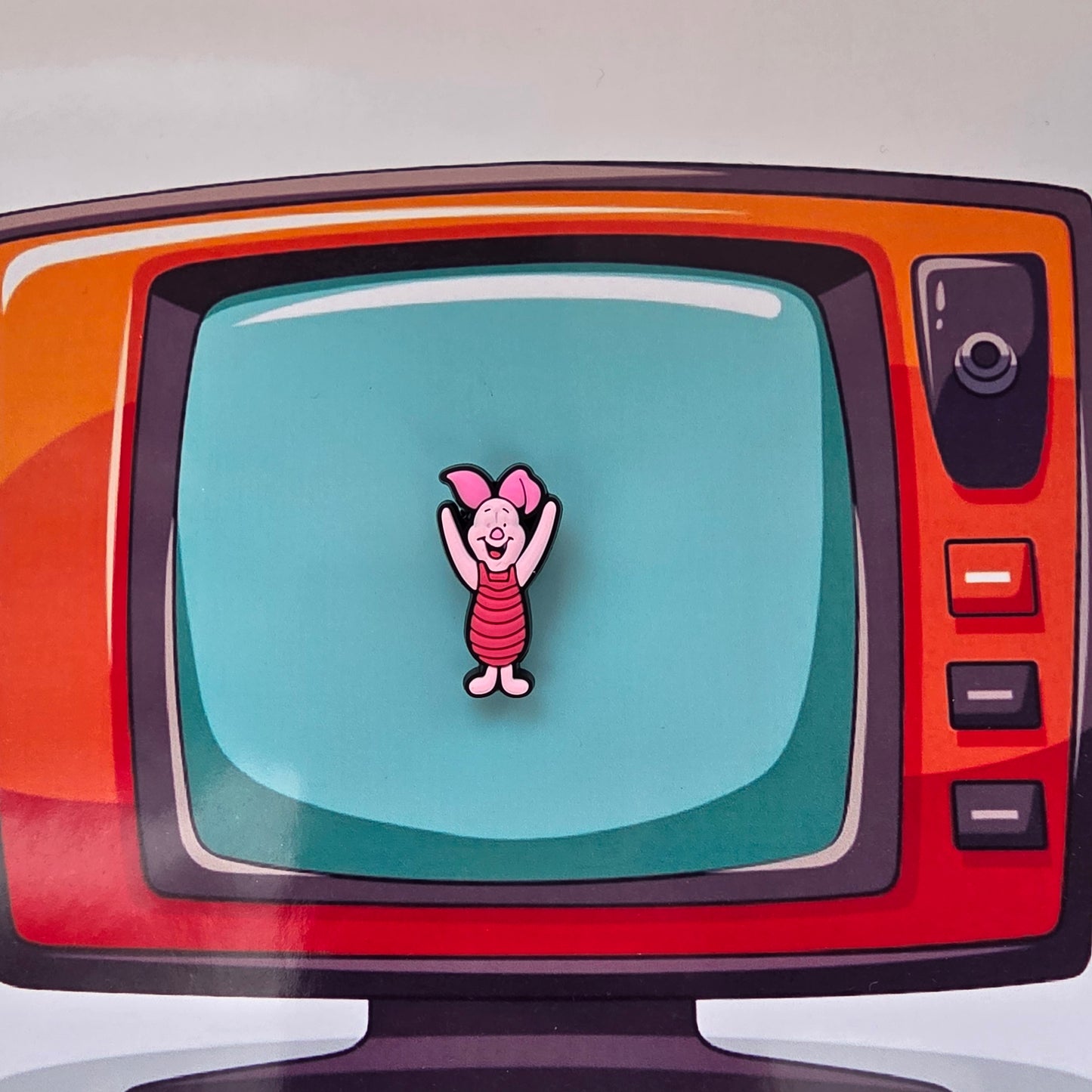 Piglet Inspired Croc Charm