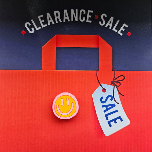 Pink Smiley Croc Charm