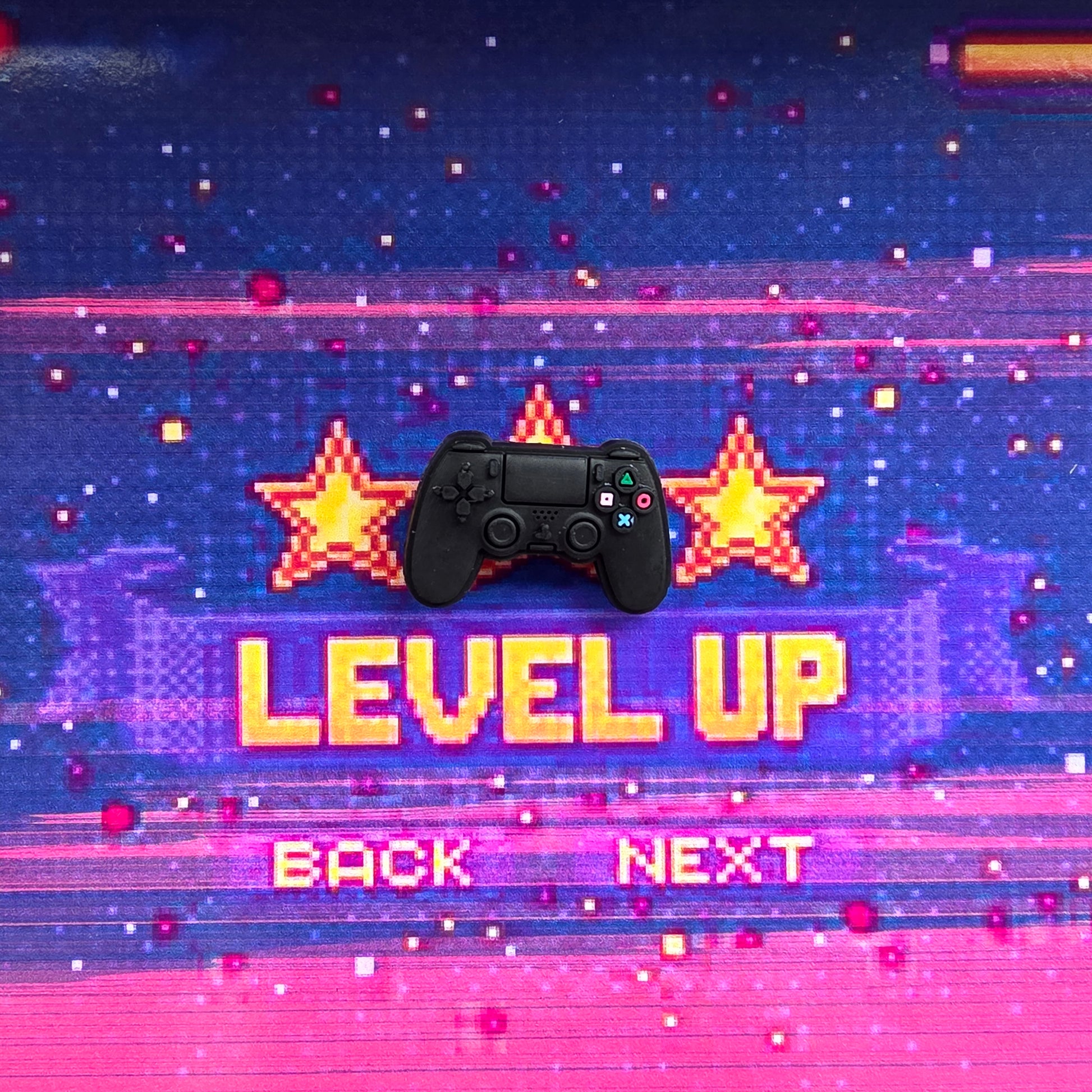 PlayStation pad black Inspired Croc Charm