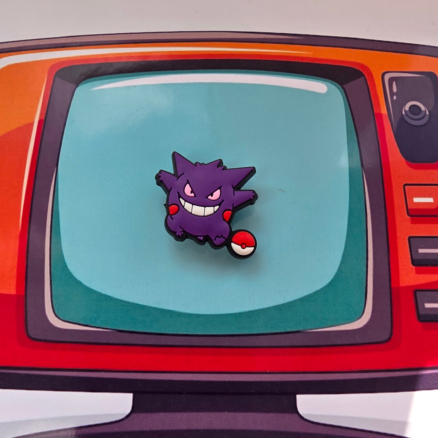 Pokémon Inspired Croc Charm Gengar