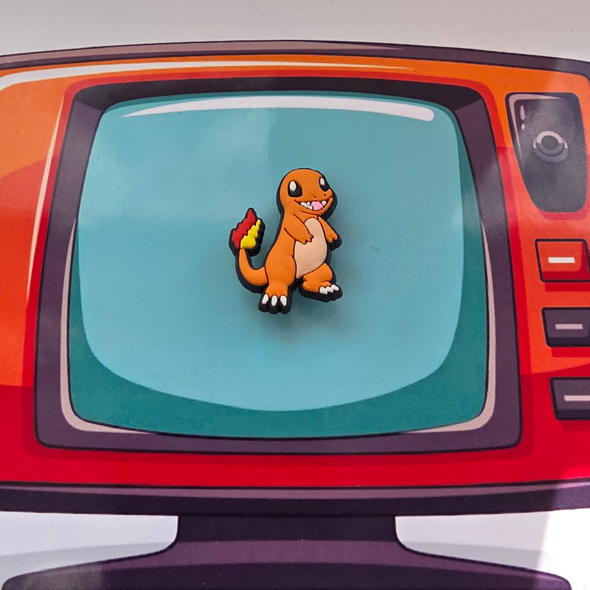 Pokémon Inspired Croc Charm Charmander