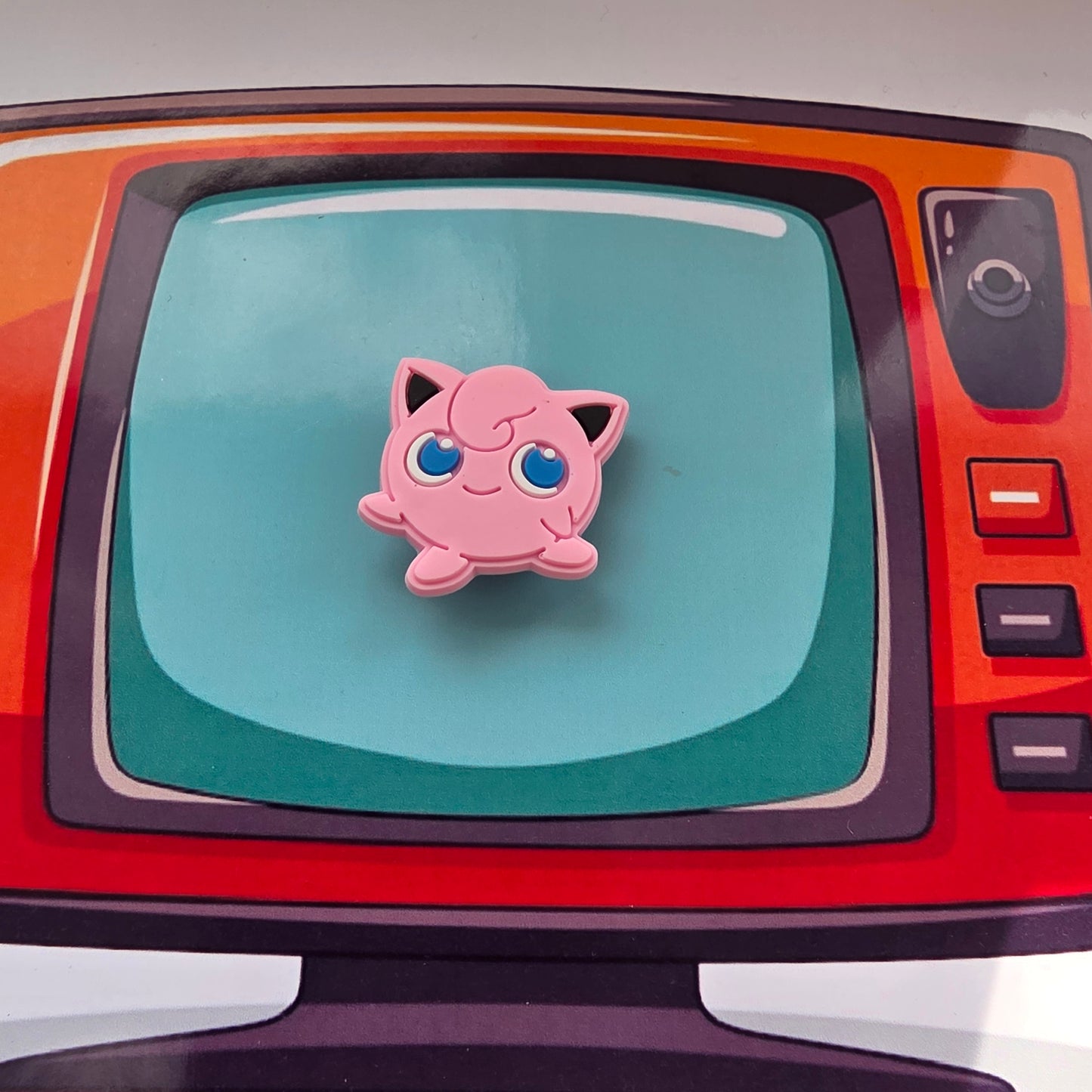 Pokémon Inspired Croc Charm Jigglypuff