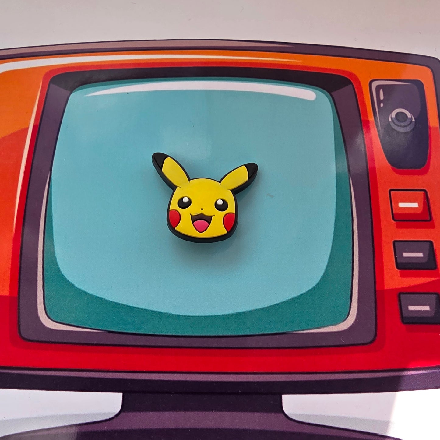 Pokémon Inspired Croc Charm Pikachu