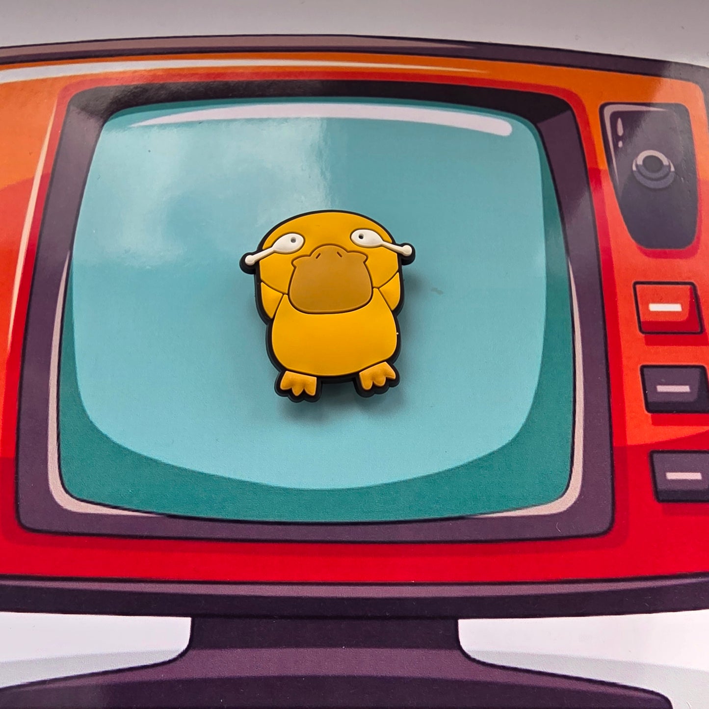 Pokémon Inspired Croc Charm Psyduck