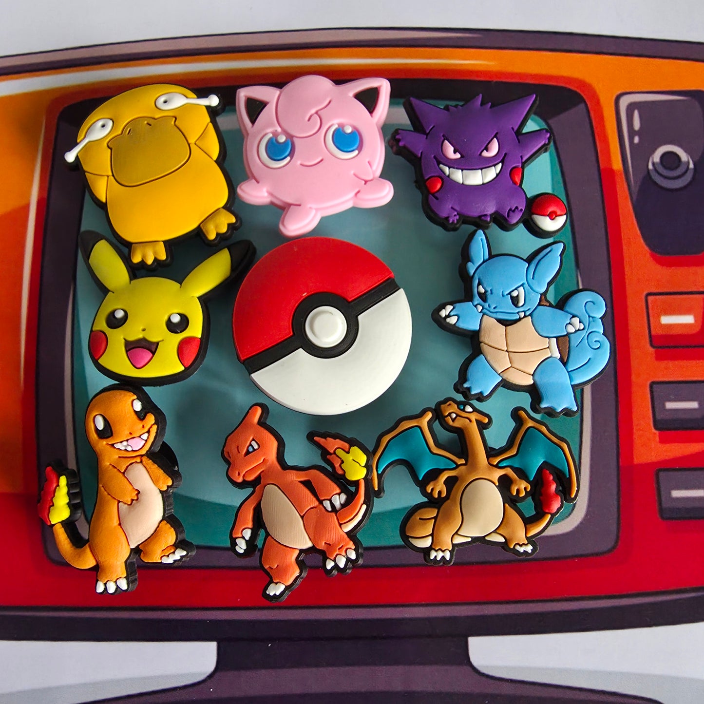 Pokémon Inspired Croc Charms