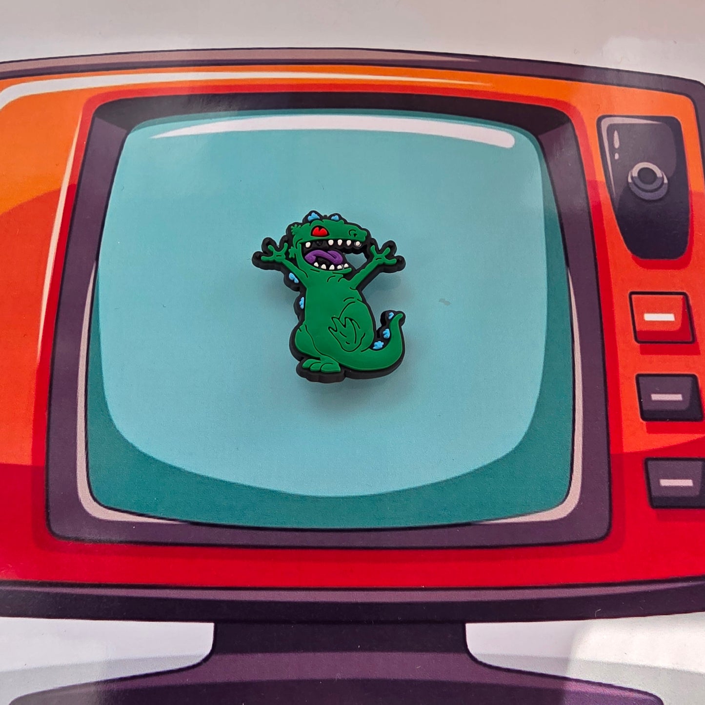Rugrats Inspired Croc Charm Reptar