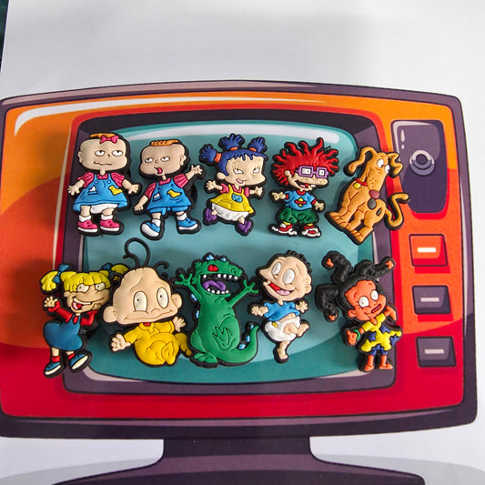 Rugrats Inspired Croc Charms