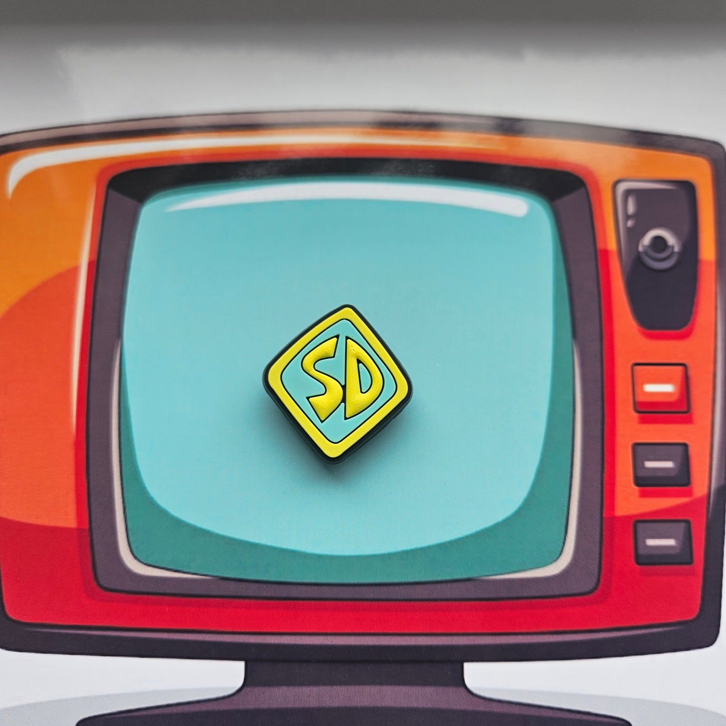 Scooby Doo Croc Charm - SD tag