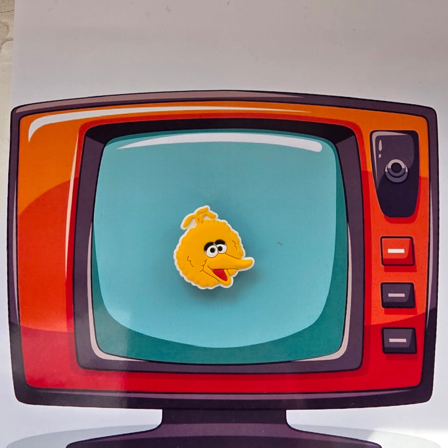 Sesame Street Inspired Croc Charm Big Bird