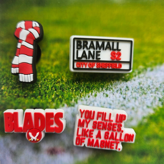 Sheffield Utd Croc Charms Set Of 4 - Laughing Croc