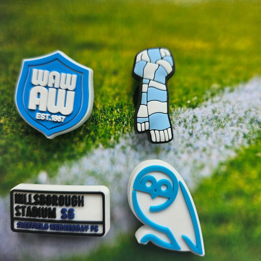 Sheffield Wednesday Croc Charms Set Of 4 - Laughing Croc