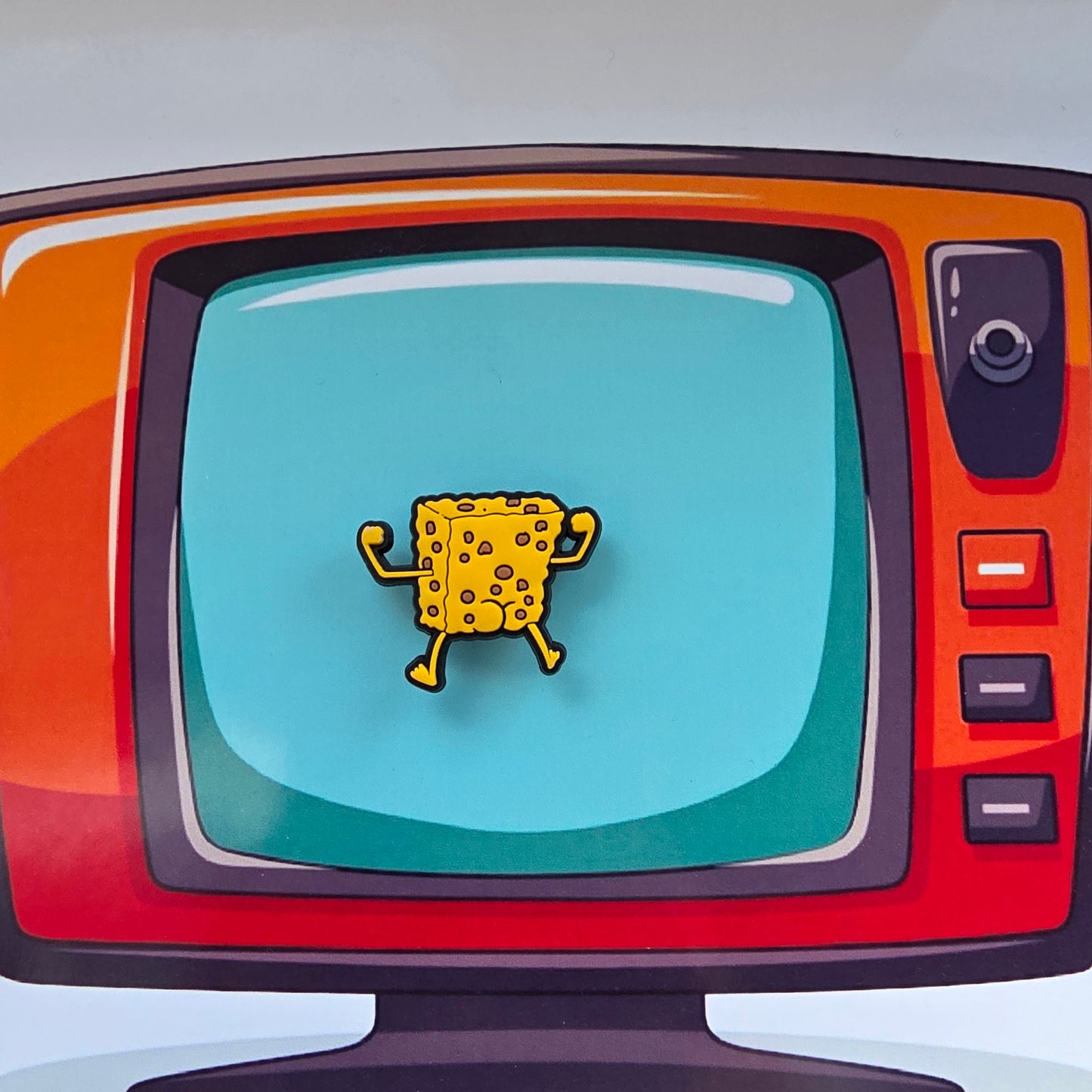 SpongeBob bum Inspired Croc Charm