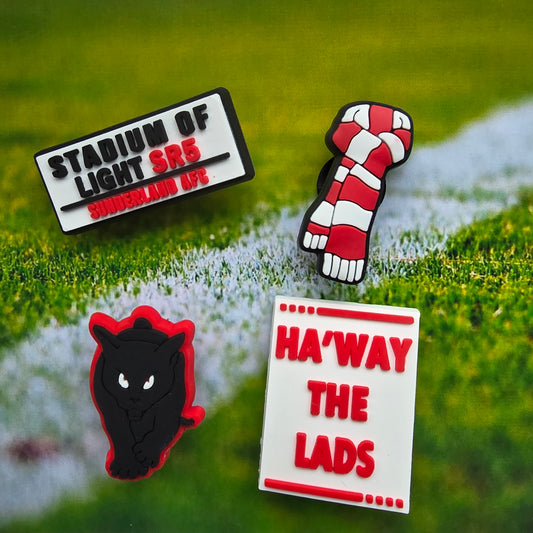 Sunderland croc charms set of 4