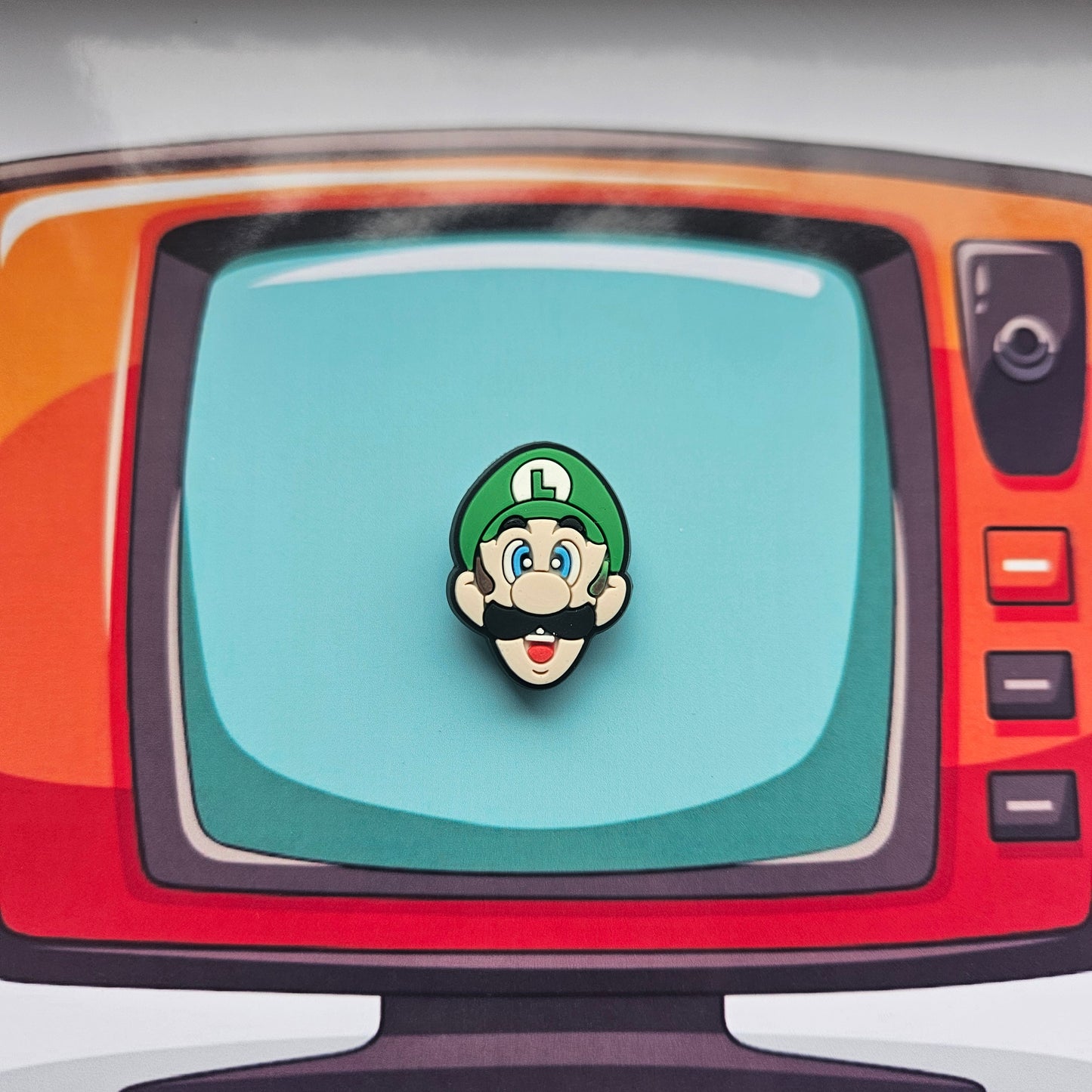 Super Mario Brothers Croc Charm - Luigi