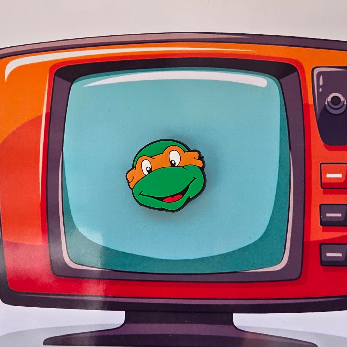 TMNT Inspired Croc Charm Mike