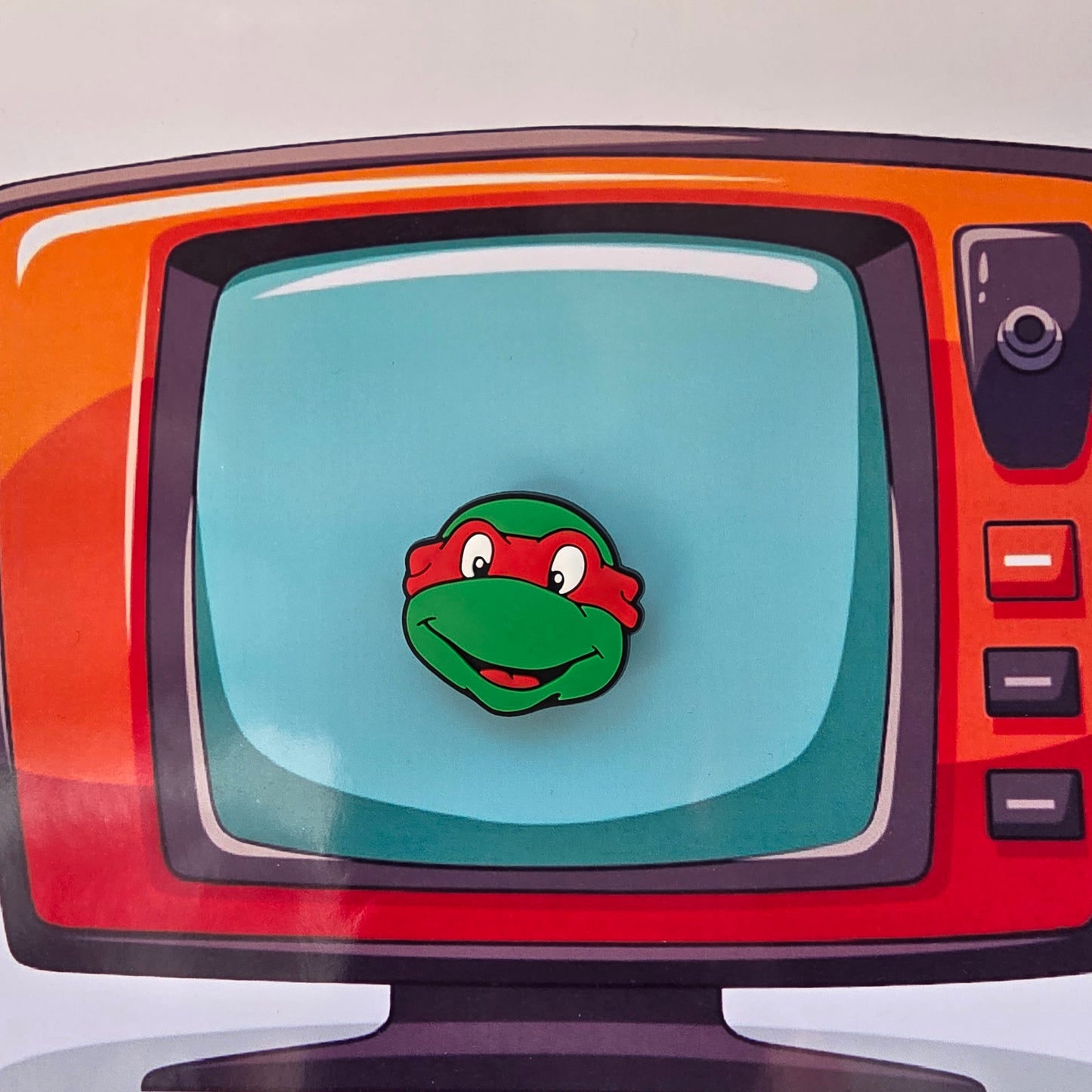 TMNT Inspired Croc Charm Raph