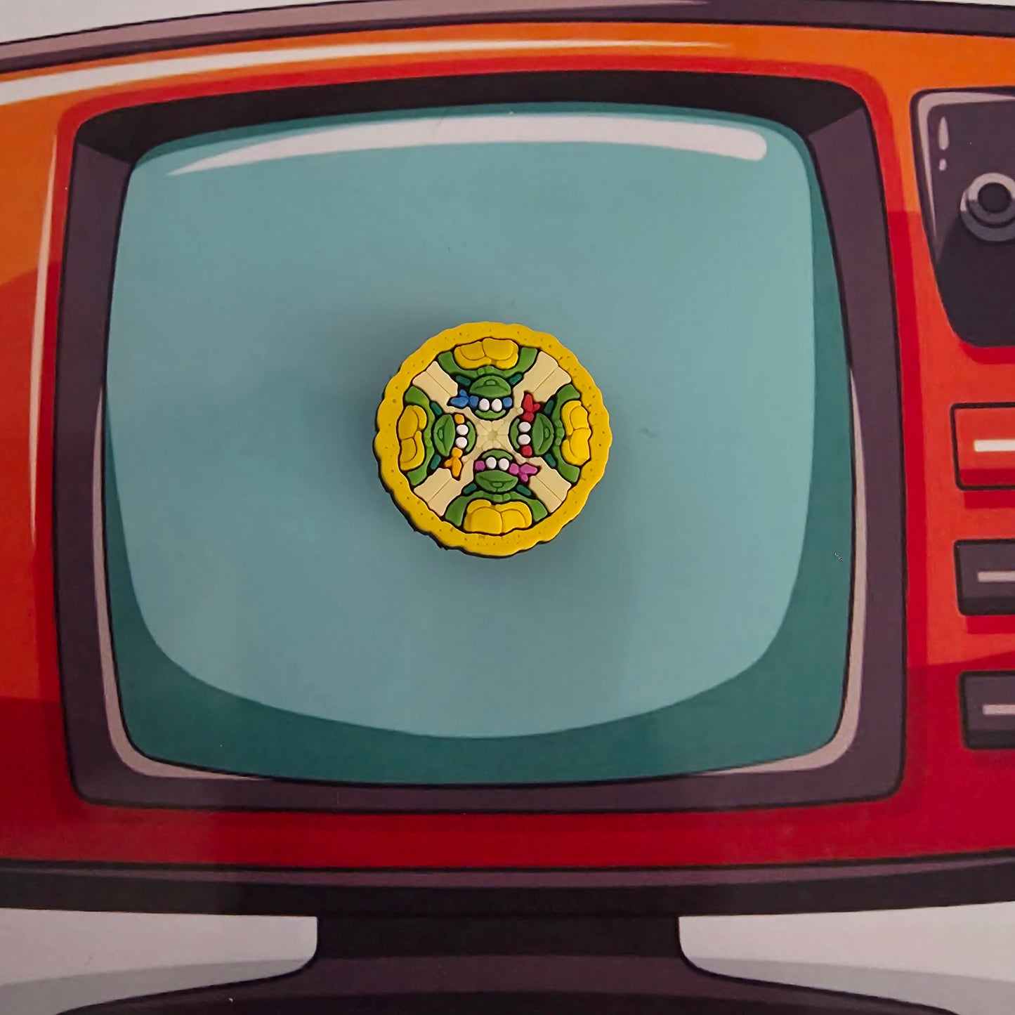 TMNT Inspired Croc Charm pizza