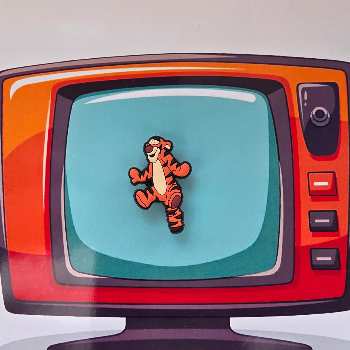 Tigger Inspired Croc Charm