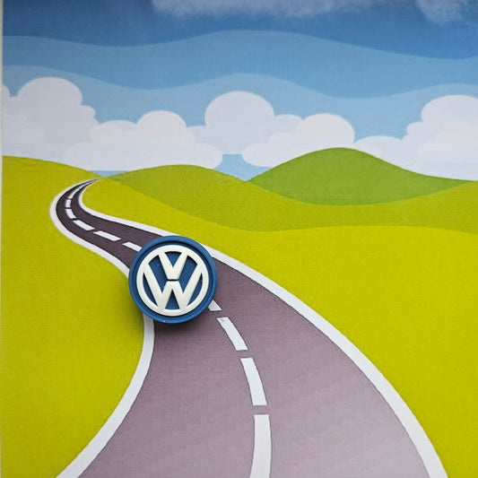 VW Volkswagen Logo Croc Charm - Laughing Croc