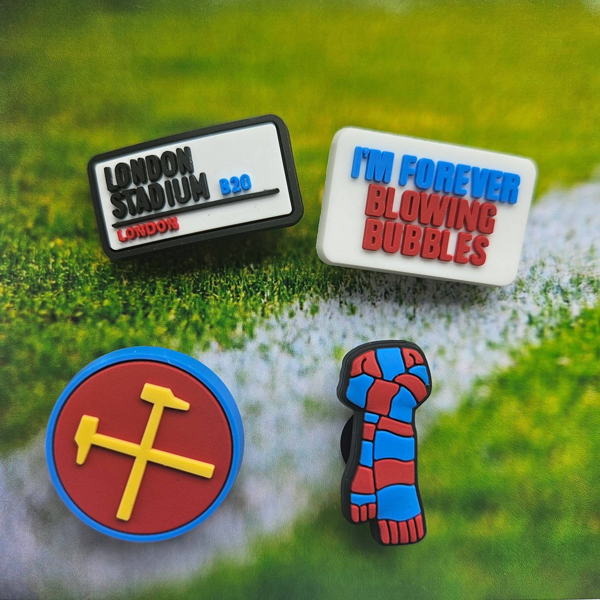 West Ham Croc Charms Set Of 4 - Laughing Croc