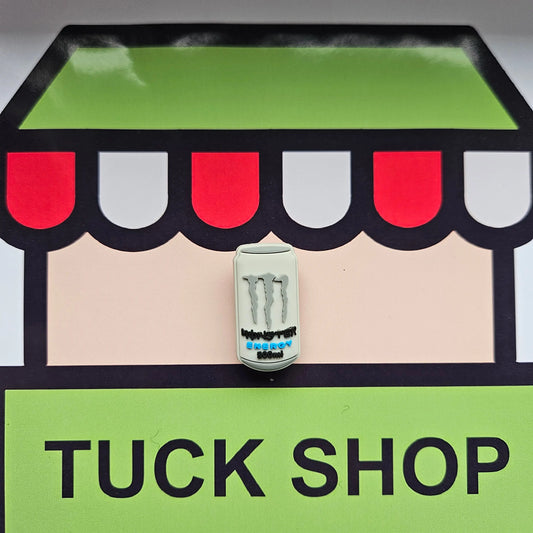 White Monster Can Croc Charm