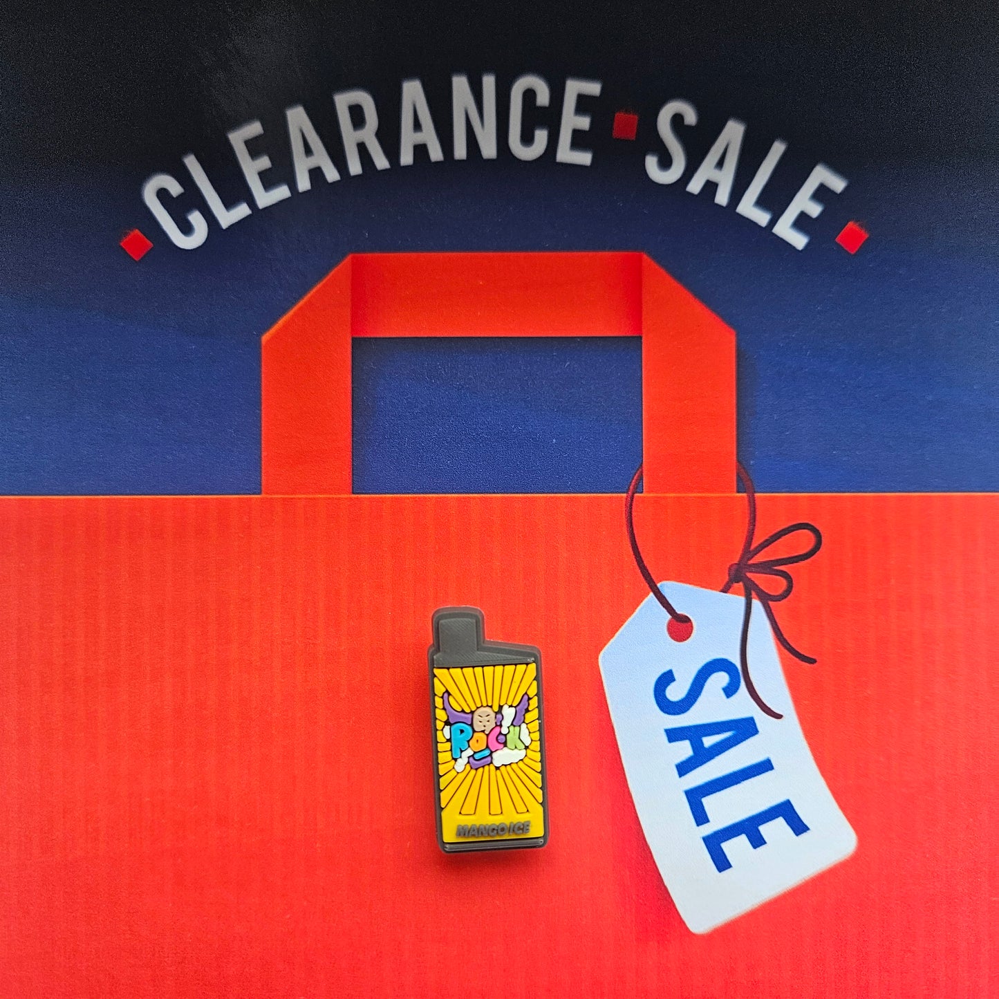 Yellow Vape Croc Charm