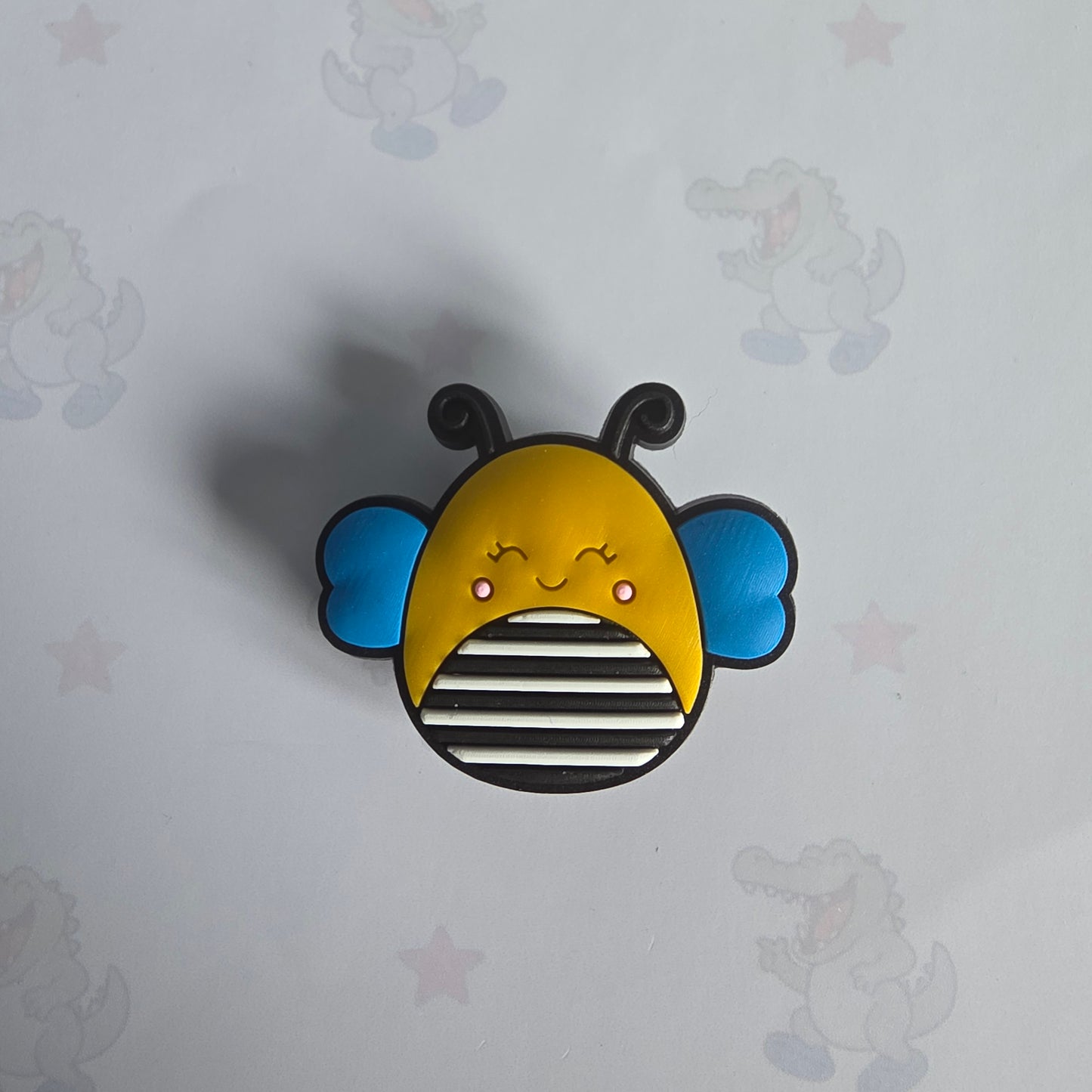 bee Squishmallow Inspired Croc Charm