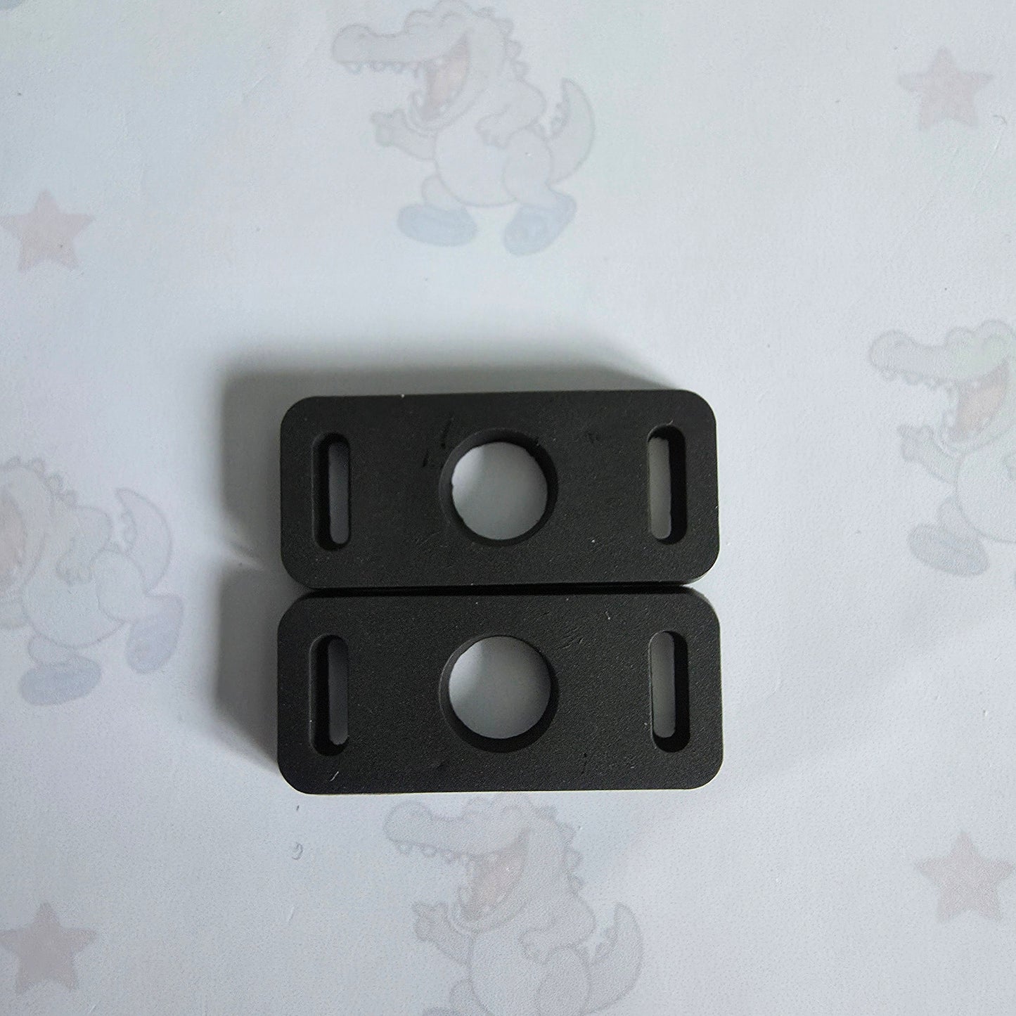 black Shoelace Croc Charm Holders