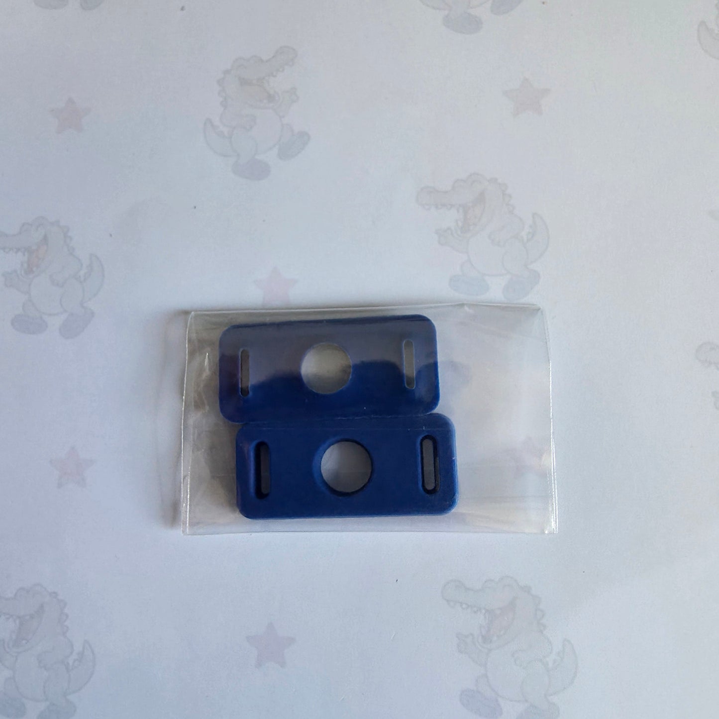 blue Shoelace Croc Charm Holders