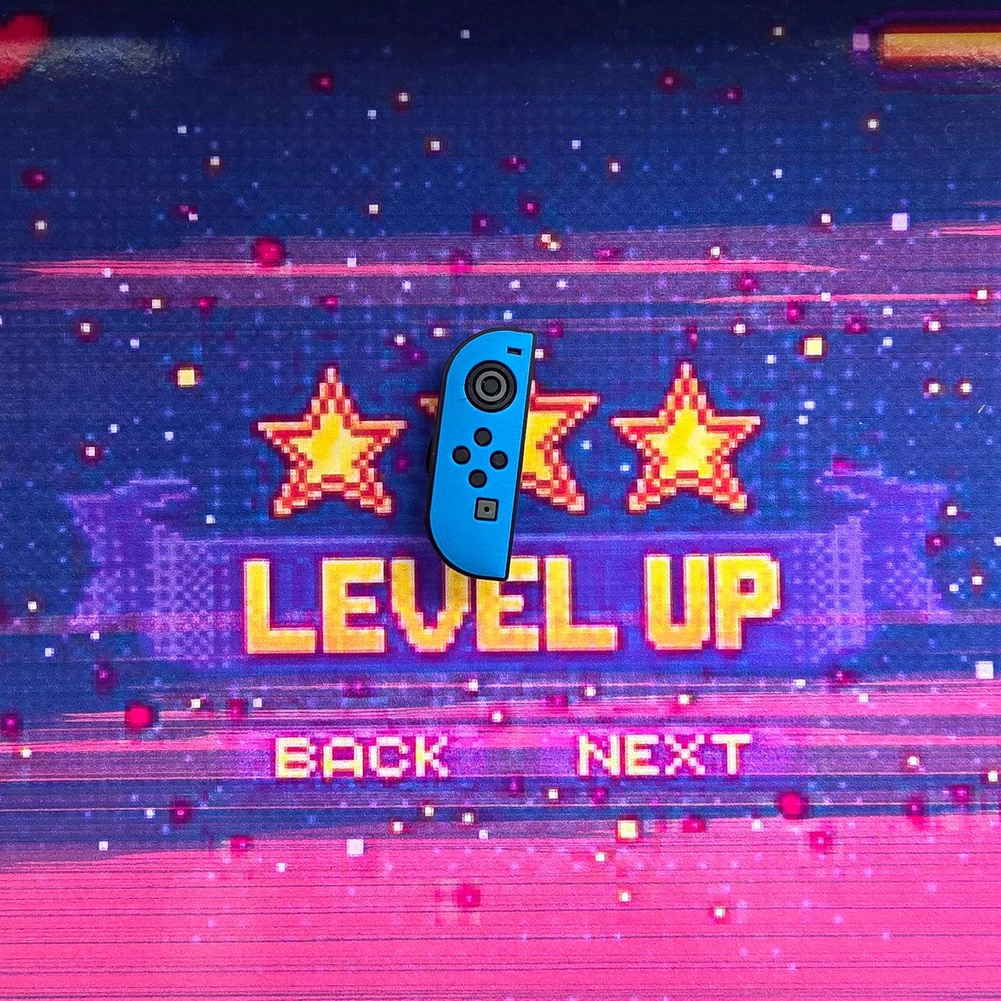 blue switch pad croc charm