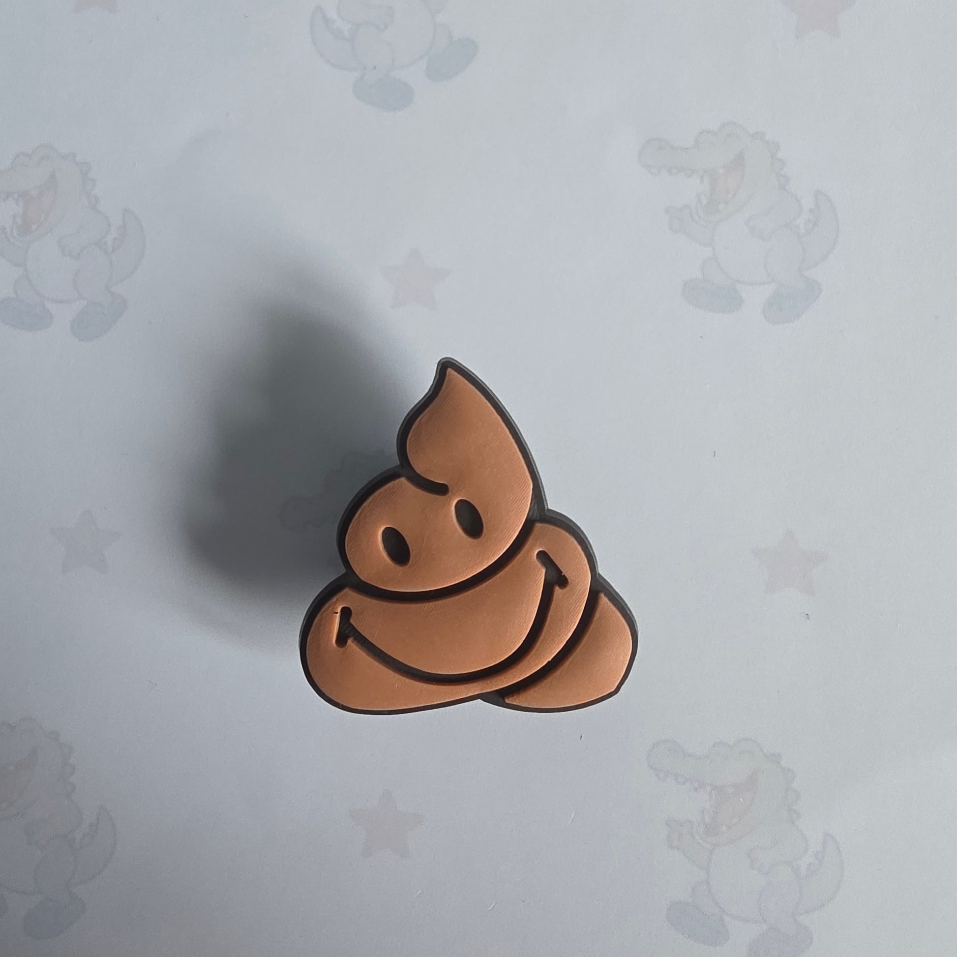 brown smiley Emoji Poo Croc Charm