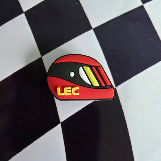 charles leclerc helmet croc charm red