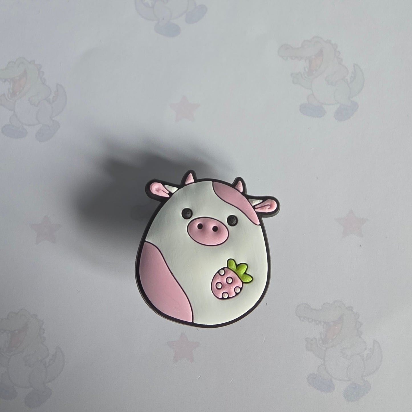 cow Squishmallow Inspired Croc Charm
