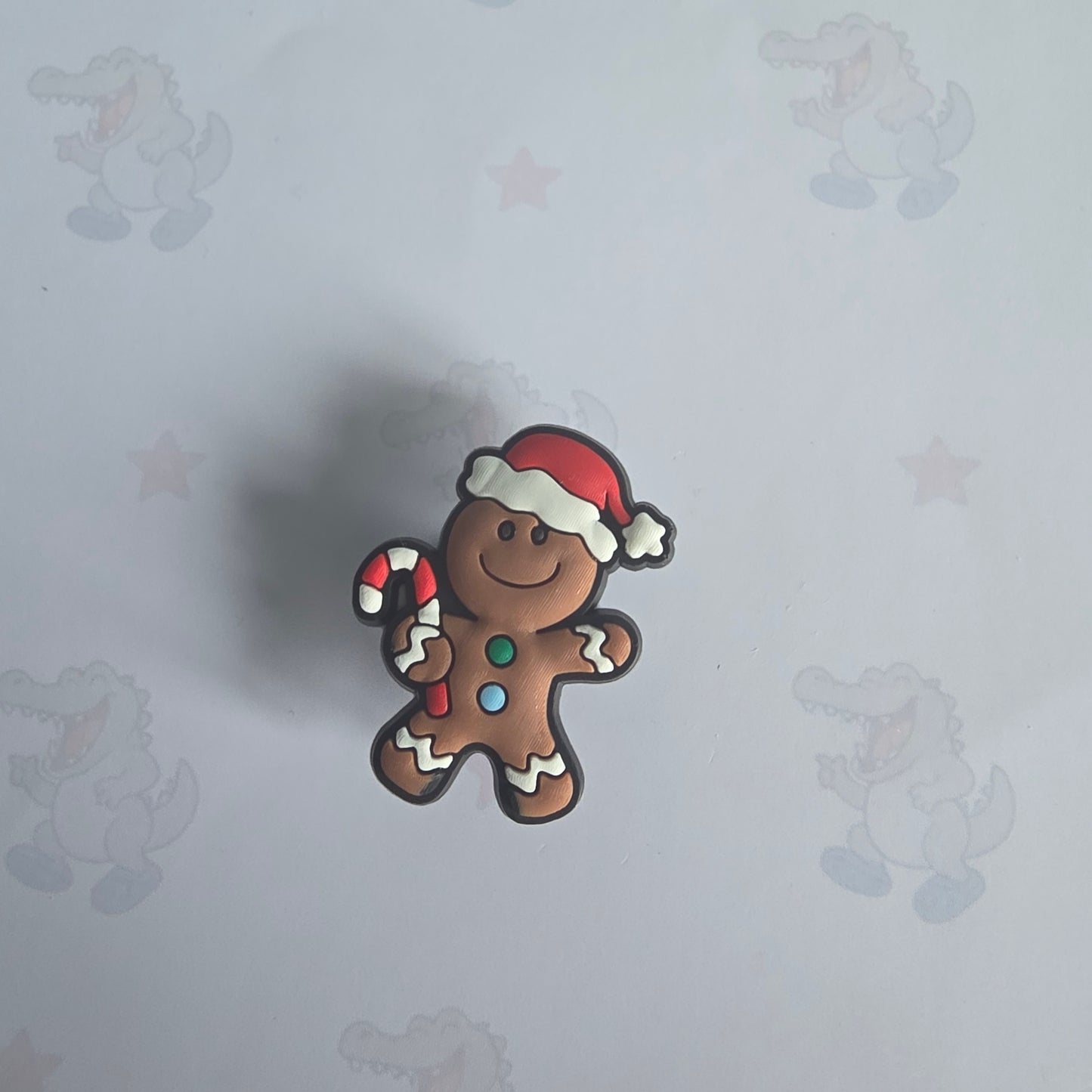 gingerbread man  croc charm