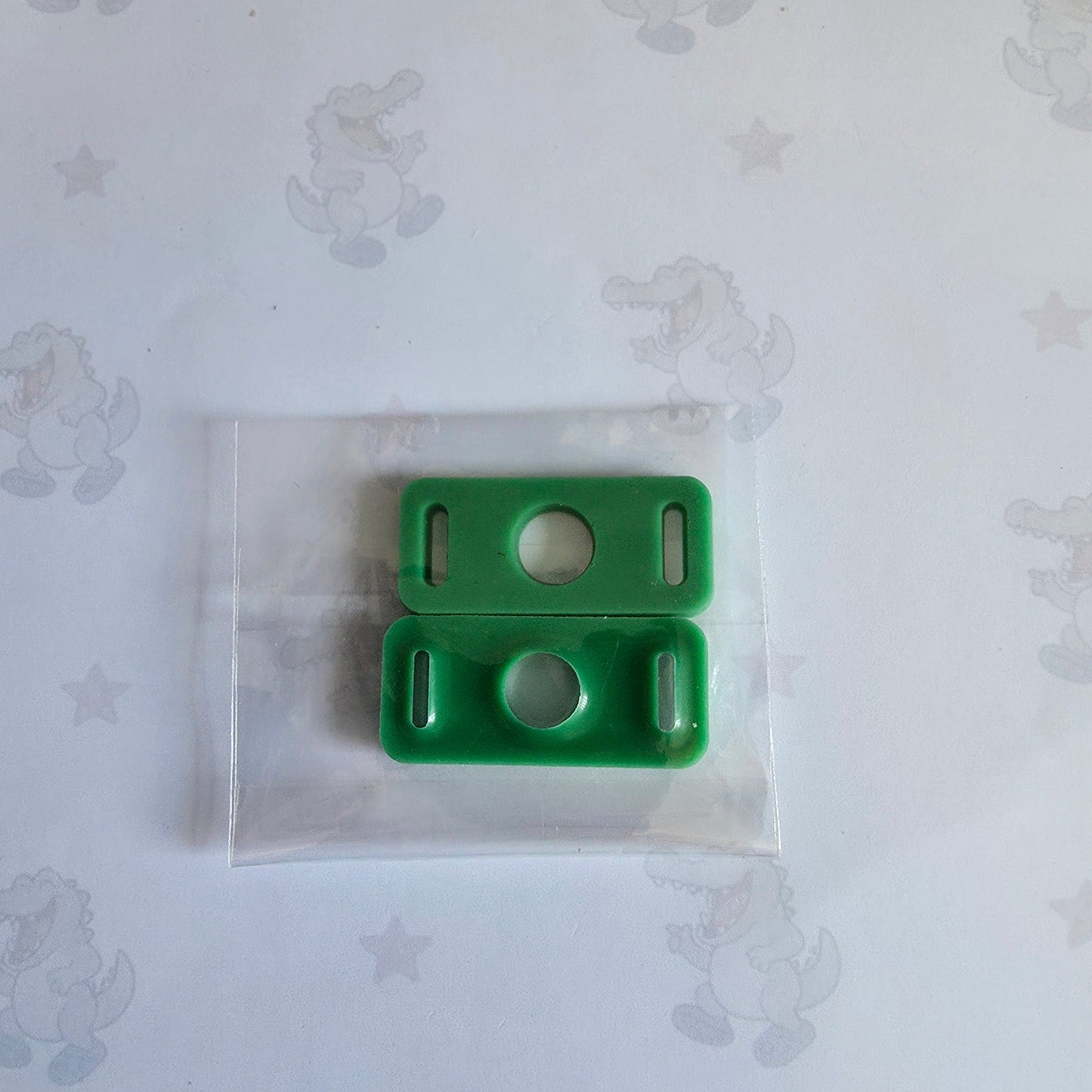 green Shoelace Croc Charm Holders