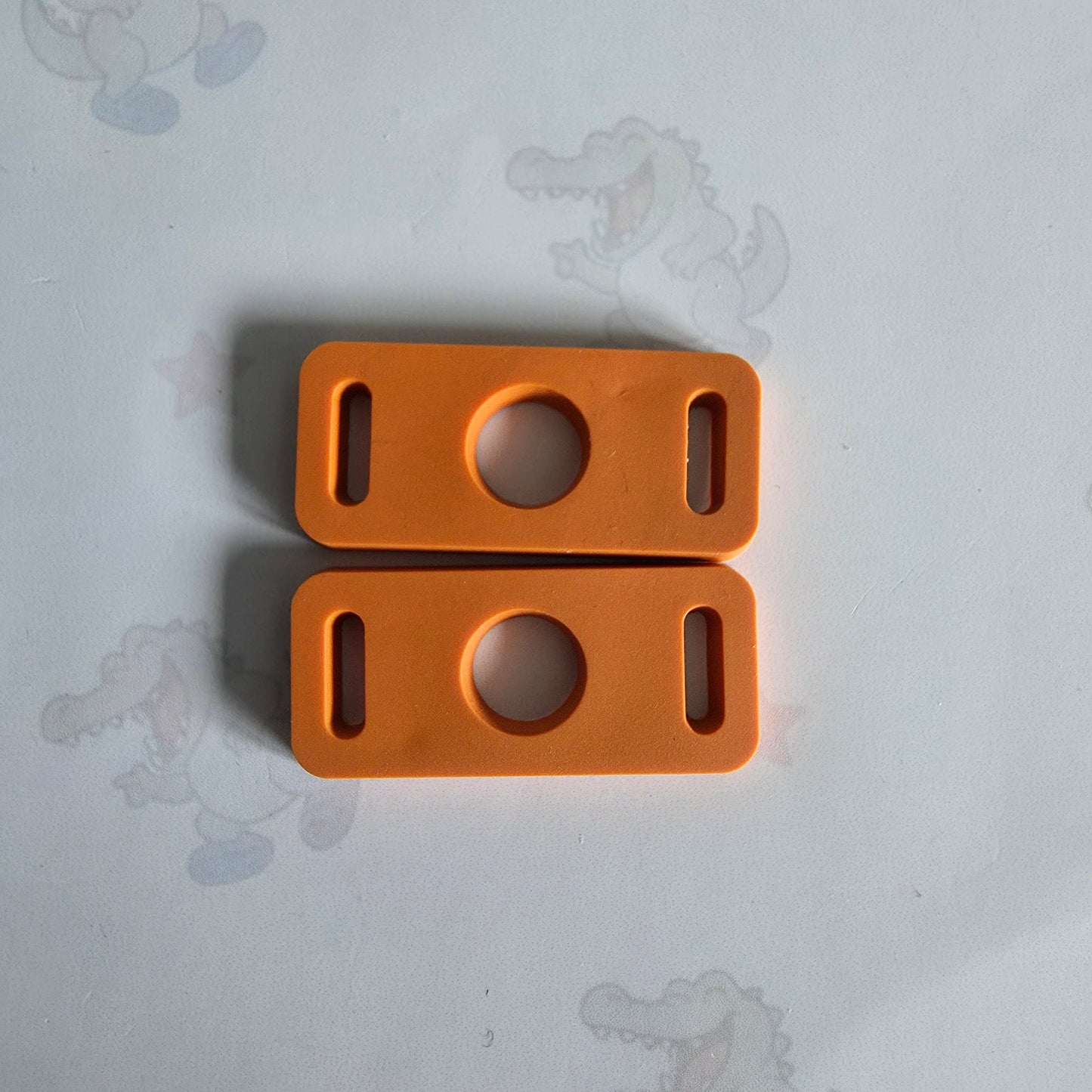 orange Shoelace Croc Charm Holders