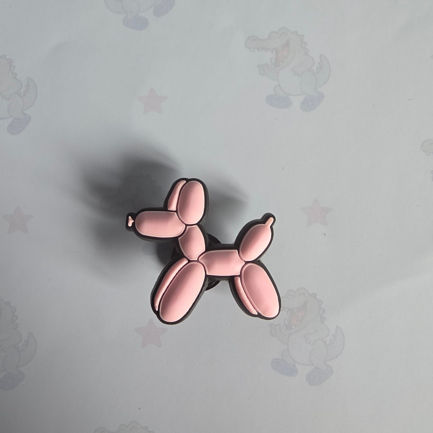 pink Balloon Dog Croc Charm