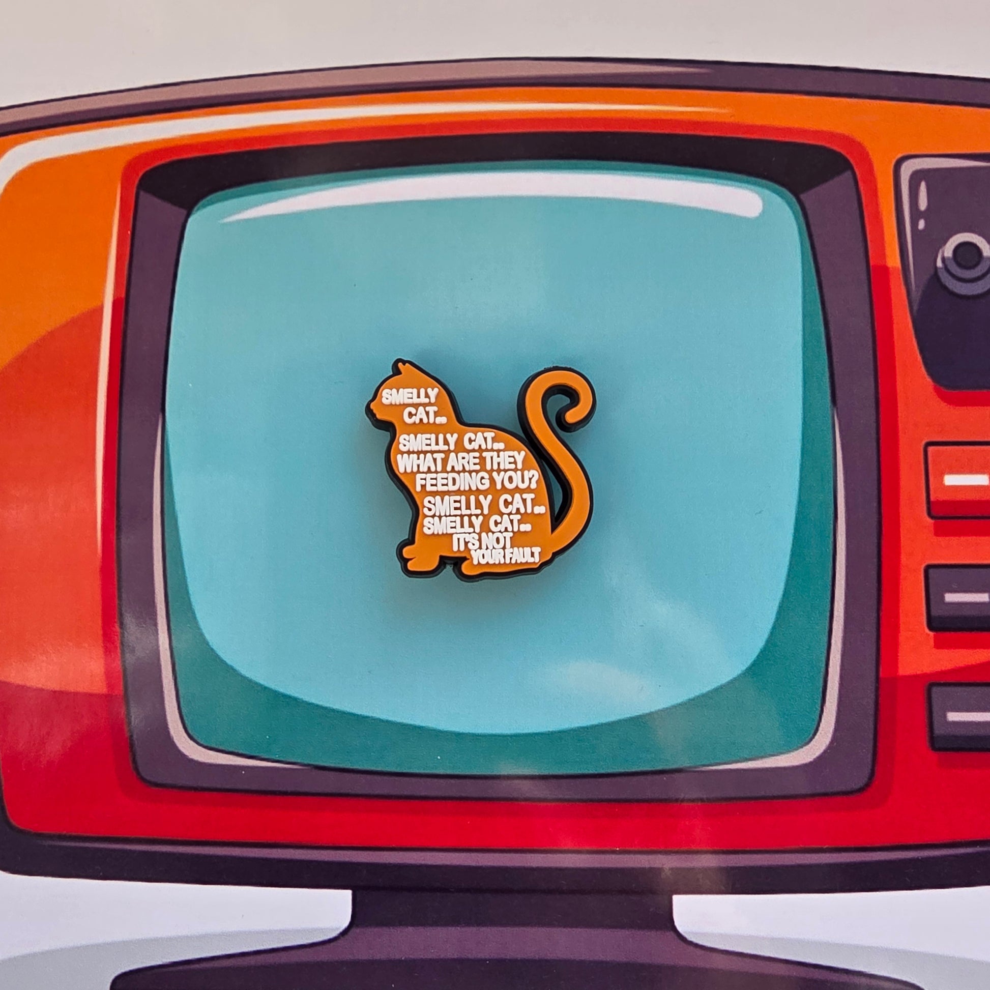 smelly cat croc charm