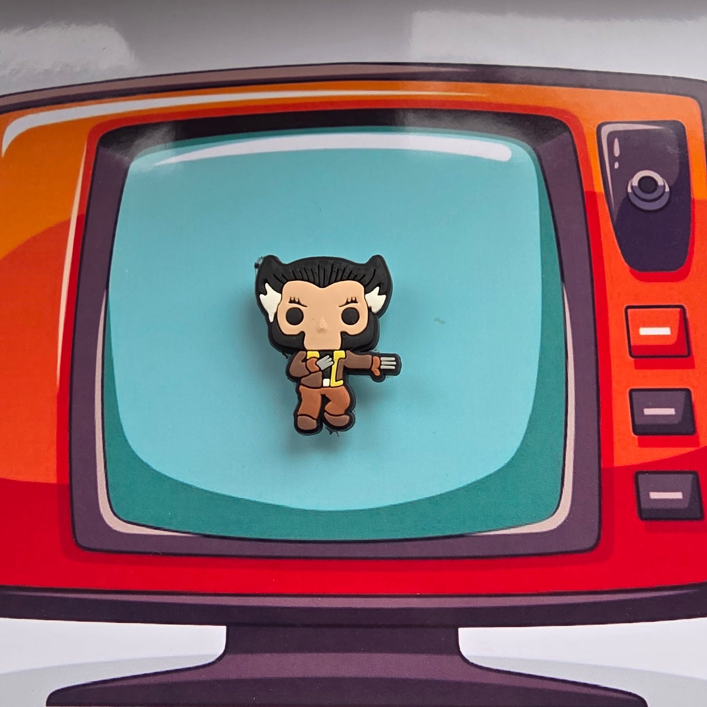 wolve Superhero croc charm